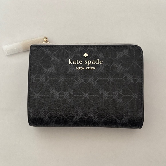 kate spade Handbags - Kate Spade Black Floral Pattern Wallet